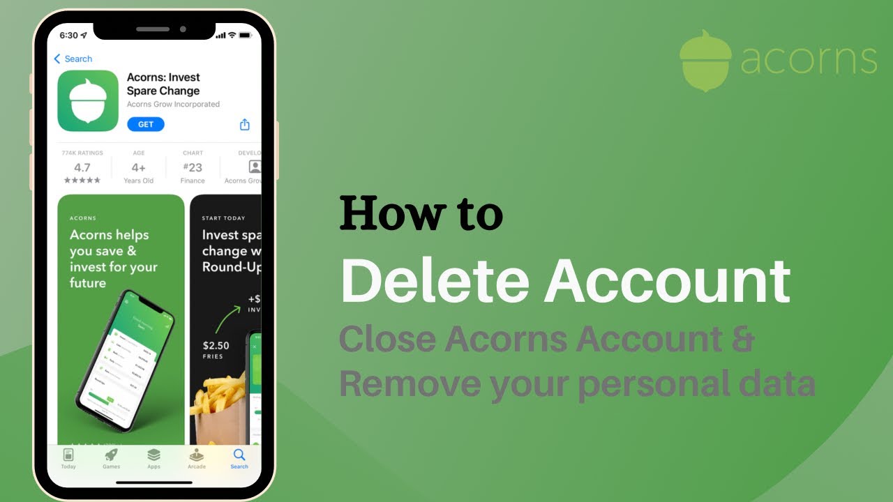 How To Delete Acorns Account?