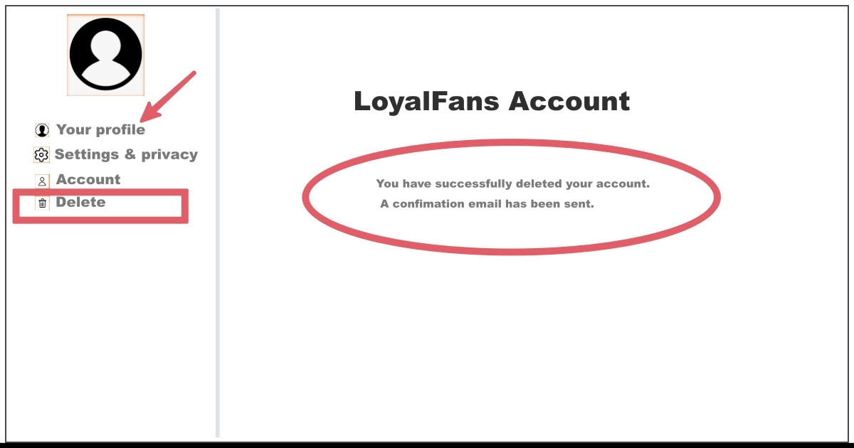 How To Delete Loyalfans Account?